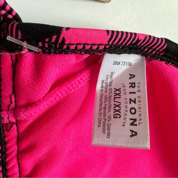 Arizona TWO PIECE Black & Pink Checkered Swimwear - Picture 11 of 11